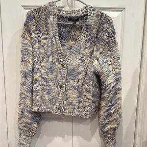 Cozy Multicolor Knit Cardigan Sweater